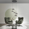 15694-15 POSH LAMPA WISZĄCA SZARA