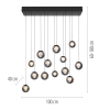 2590-15 PURE POPUP LAMPA WISZĄCA SZARA