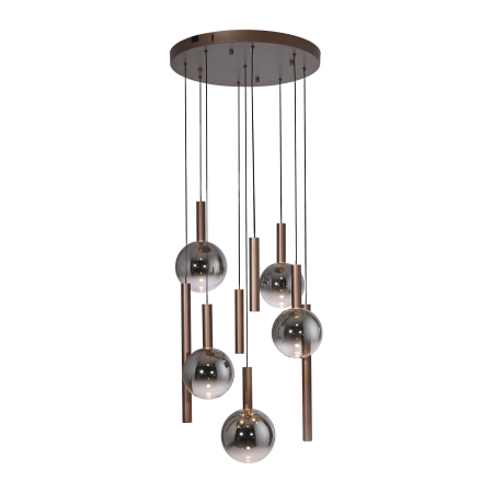 2287-23 BOWL LAMPA WISZĄCA BRĄZOWA