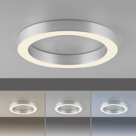 6310-95 PURE LINES ROUND LAMPA SUFITOWA STALOWA