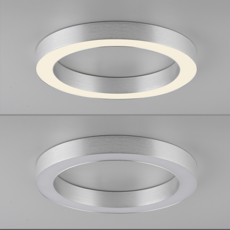 6310-95 PURE LINES ROUND LAMPA SUFITOWA STALOWA
