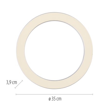 6310-95 PURE LINES ROUND LAMPA SUFITOWA STALOWA
