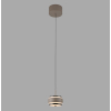 2503-97 PURE FALLING RINGS LAMPA WISZĄCA BRĄZOWA/CHROM