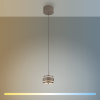 2503-97 PURE FALLING RINGS LAMPA WISZĄCA BRĄZOWA/CHROM