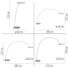 561-97 PURE LOOP-BOW LAMPA PODŁOGOWA BRĄZOWA