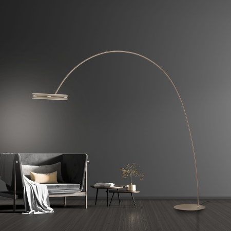 561-97 PURE LOOP-BOW LAMPA PODŁOGOWA BRĄZOWA