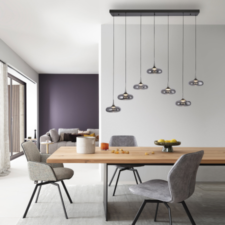15695-15 POSH LAMPA WISZĄCA SZARA