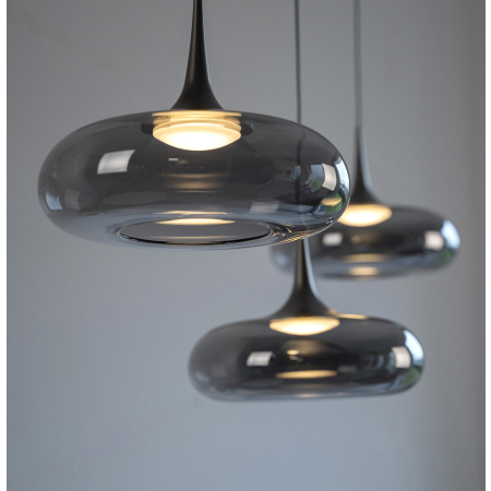 15695-15 POSH LAMPA WISZĄCA SZARA