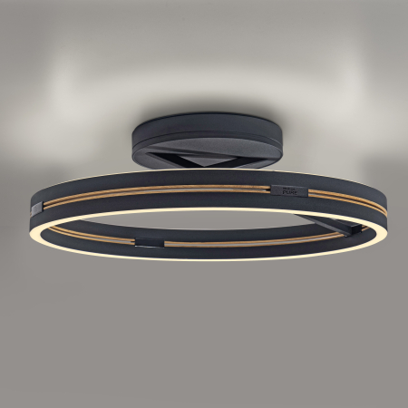 6552-18 PURE LOOP LAMPA SUFITOWA CZARNA