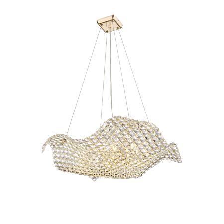 P0221-08M-F7AC TIARA LAMPA WISZĄCA ZŁOTA/GOLD