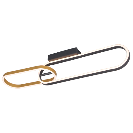 C241145502A RAVON LAMPA SUFITOWA ZŁOTA+CZARNA/GOLD+BLACK