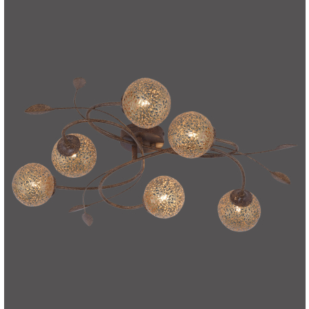 6398-48 GRETA LAMPA SUFITOWA RDZA/ZŁOTY