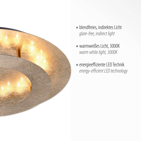 9620-12 NEVIS LAMPA SUFITOWA ZŁOTY