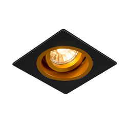 92706 CHUCK DL SQUARE SPOT CZARNY+ZŁOTY/BLACK+GOLD