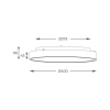 CL12100008-SL SIERRA LAMPA SUFITOWA SREBRNA/SILVER
