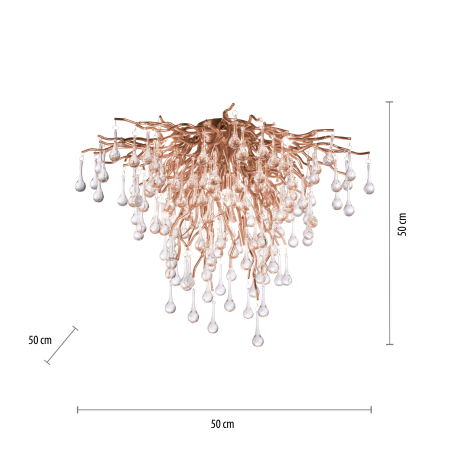 8091-11 ICICLE LAMPA SUFITOWA MOSIĄDZ