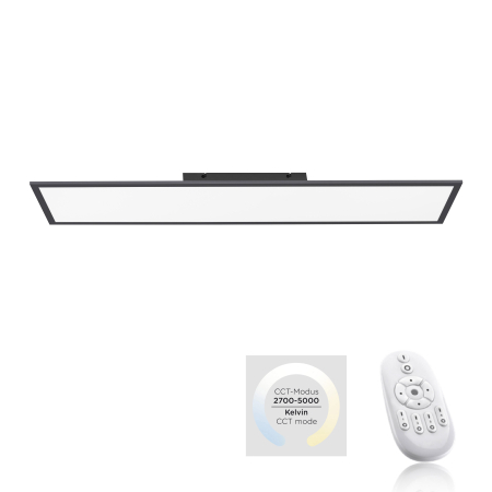 16533-18-O FLAT LAMPA SUFITOWA CZARNA