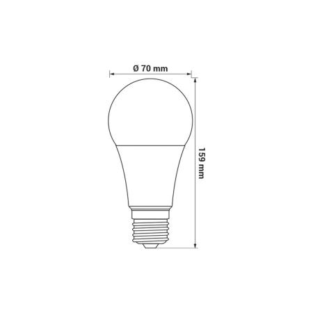 ORO-ATOS-E27-A70-19W WW ŻARÓWKA