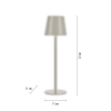 19250-40 EURIA LAMPA STOŁOWA SZARY