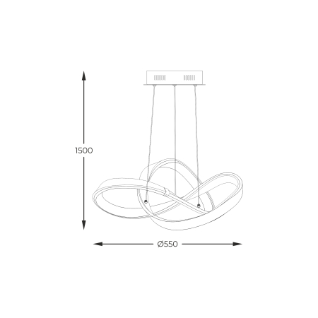 MD9717-1-3BCD INDIGO LAMPA WISZĄCA CZARNY CHROM/BLACK CHROME