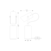 A2058-MWH RESI LAMPA BIURKOWA BIAŁY MAT+CHROM/MATT WHITE+CHROM