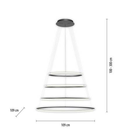 2124-13 TESSARA LAMPA WISZĄCA ANTRACYT