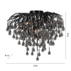 8091-18 ICICLE LAMPA SUFITOWA CZARNY