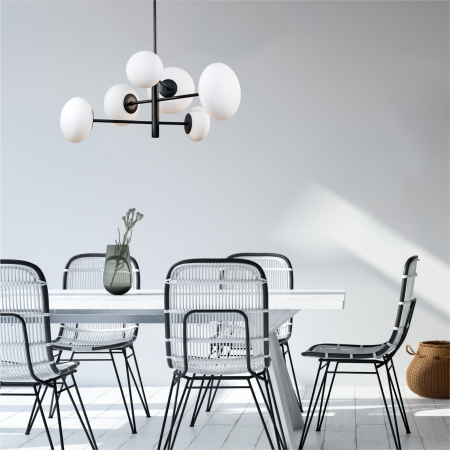 1196 OMI LAMPA WISZĄCA CZARNY