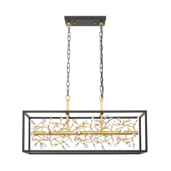 P0578-06C-P7TF SPRING LAMPA WISZĄCA CZARNO-ZŁOTA/BLACK-GOLD