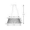 MD3328-2M-3BT BALU LAMPA WISZĄCA CZARNA/BLACK