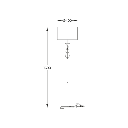 RLL93163-1B REA II LAMPA PODŁOGOWA CZARNA/BLACK