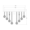 RLX92711-5 RANGEL LAMPA SUFITOWA SREBRNA/SILVER