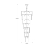 18006-69-CHR LUXE LAMPA WISZĄCA CHROM/CHROME