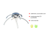15340-55 VALERIE LAMPA SUFITOWA STALOWY