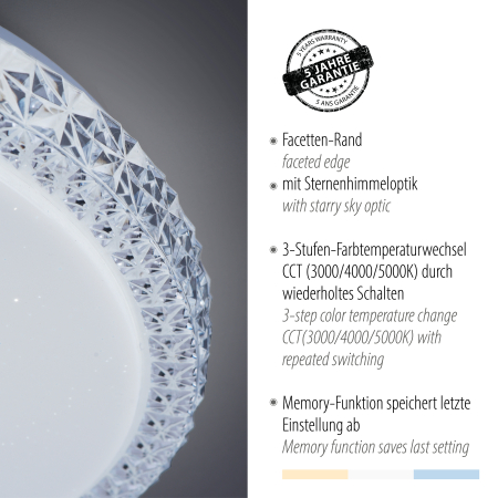 14370-00 FRIDA LAMPA SUFITOWA TRANSPARENTNY