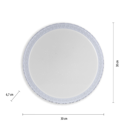 14370-00 FRIDA LAMPA SUFITOWA TRANSPARENTNY
