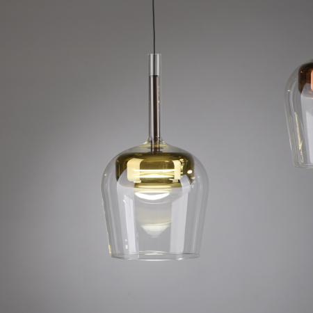 2741-12 Q-KON LAMPA WISZĄCA ZŁOTY