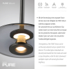 2083-15 PURE VITRU LAMPA WISZĄCA SZARY