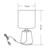 HS8605-BL LAMPA STOŁOWA CZARNY/ZŁOTY