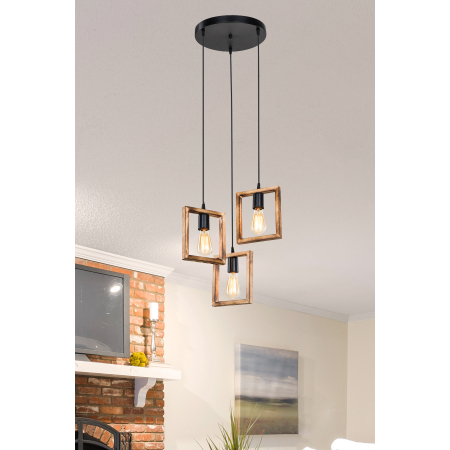 ASZ.1678 ATRIA LAMPA WISZĄCA BRĄZOWA/BROWN