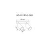 OB-2211BD-2-GLD REN LISTWA ZŁOTA\GOLD
