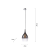 2061-17 PILUA LAMPA WISZĄCA CHROM