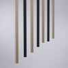 2117-18 FLUTE LAMPA WISZĄCA MATOWY MOSIĄDZ/CZARNY