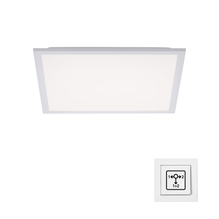 12201-16 FLAT LAMPA SUFITOWA BIAŁY