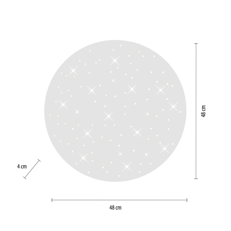 14673-16-O SPARKLE LAMPA SUFITOWA BIAŁY