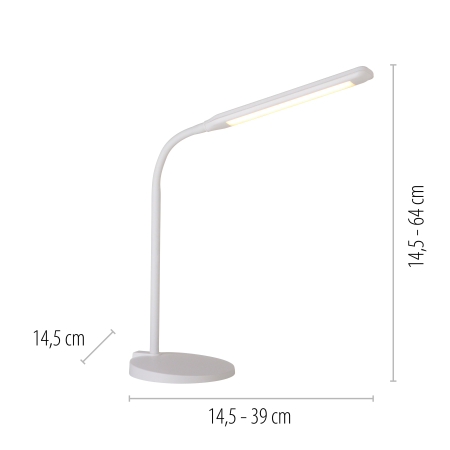 11030-16 ELLY LAMPA STOŁOWA BIAŁY