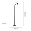 11249-18 PIXIE LAMPA PODŁOGOWA CZARNY