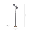 11391-79 GREEN WIDOW LAMPA PODŁOGOWA CZARNY/DREWNO