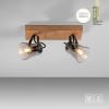 11448-79 GREEN LANGSTRÖM LAMPA SUFITOWA CZARNY/DREWNO