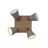 11583-79 GREEN MICHEL LAMPA SUFITOWA DREWNO